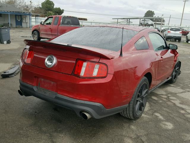 1ZVBP8CF3B5138914 - 2011 FORD MUSTANG GT BURGUNDY photo 4