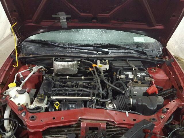 1FAHP34N09W131872 - 2009 FORD FOCUS S RED photo 7