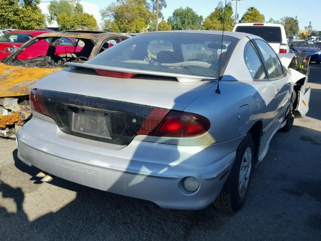 1G2JB124917179446 - 2001 PONTIAC SUNFIRE SE SILVER photo 4