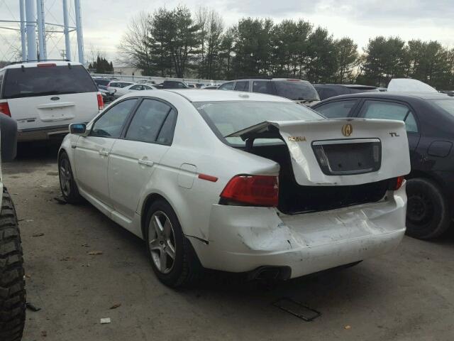 19UUA66234A004703 - 2004 ACURA TL WHITE photo 3