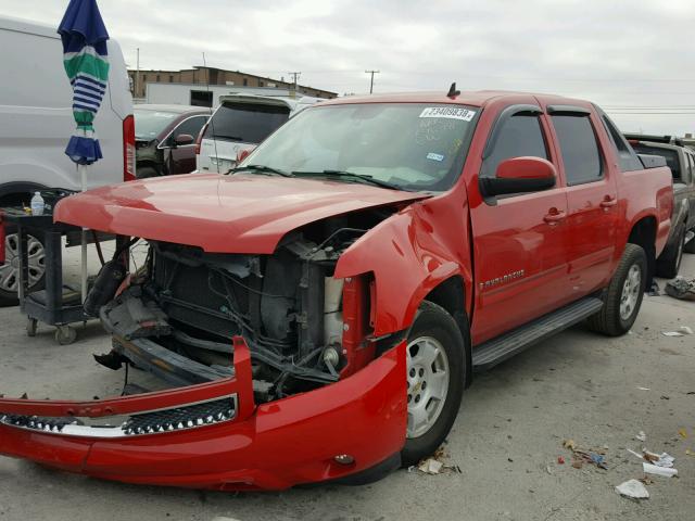 3GNEC12087G294261 - 2007 CHEVROLET AVALANCHE RED photo 2