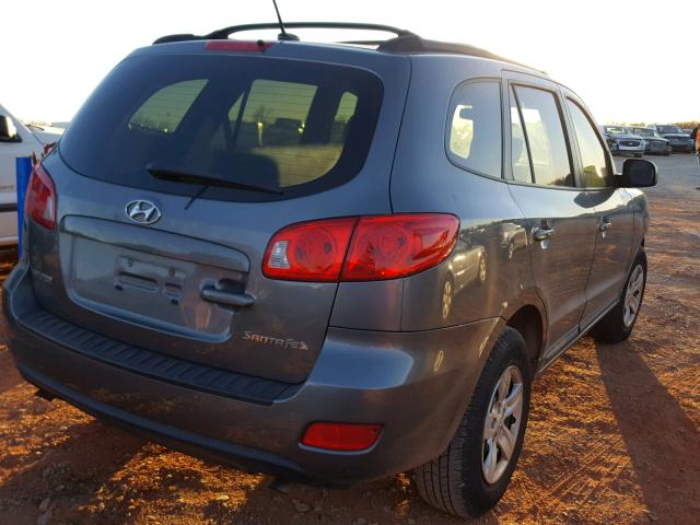 5NMSG13D29H250605 - 2009 HYUNDAI SANTA FE G CHARCOAL photo 4