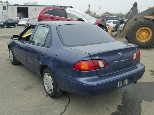 1NXBR12E4YZ390968 - 2000 TOYOTA COROLLA VE BLUE photo 3