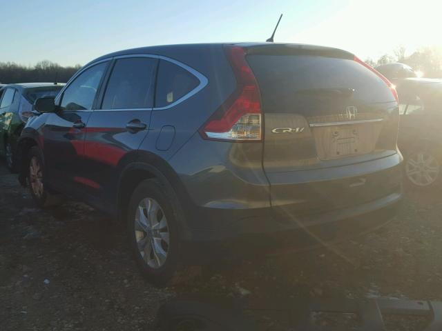 2HKRM4H54DH621639 - 2013 HONDA CR-V EX GRAY photo 3