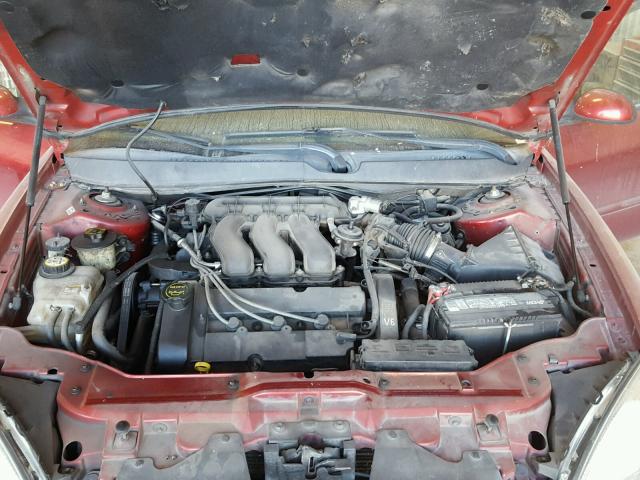 1FAFP55S91A157086 - 2001 FORD TAURUS SES RED photo 7