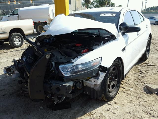 1FAHP2MK0EG168098 - 2014 FORD TAURUS POL WHITE photo 2