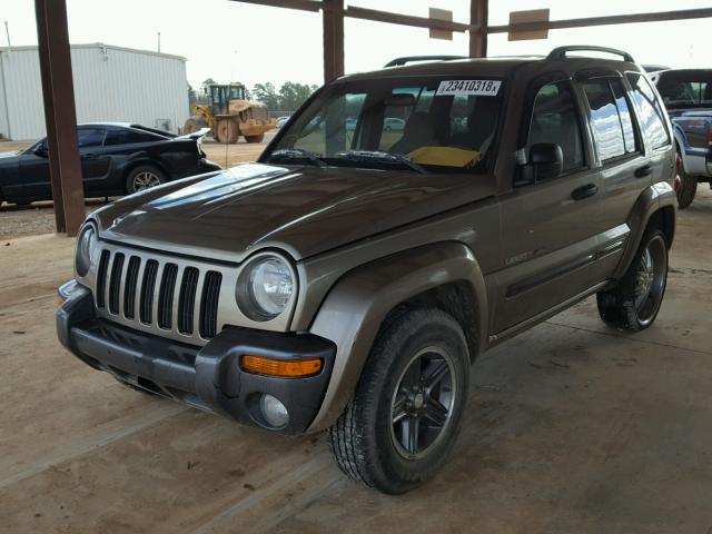 1J4GK48K44W318139 - 2004 JEEP LIBERTY SP SILVER photo 2