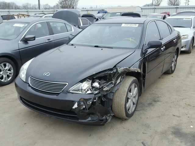 JTHBA30G255083640 - 2005 LEXUS ES 330 BLACK photo 2