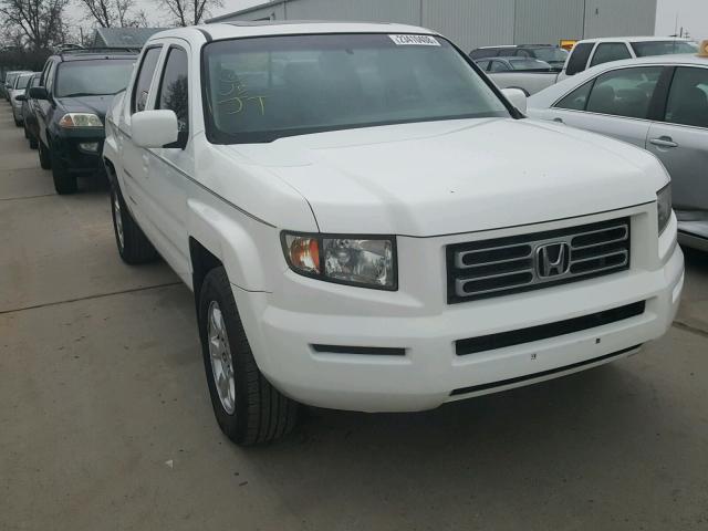 2HJYK16567H538984 - 2007 HONDA RIDGELINE WHITE photo 1