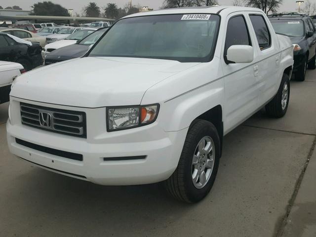 2HJYK16567H538984 - 2007 HONDA RIDGELINE WHITE photo 2