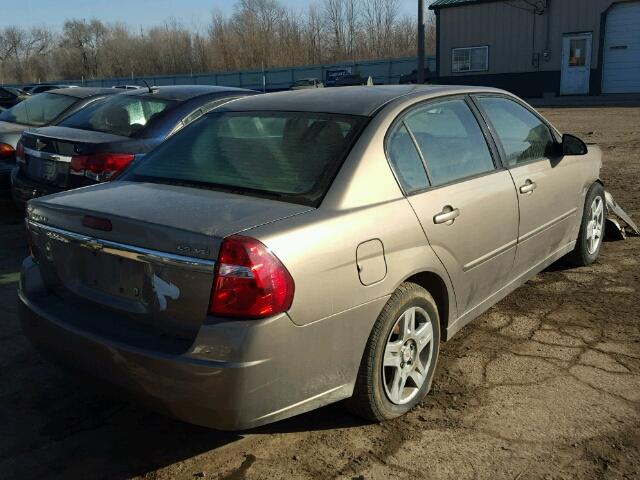 1G1ZT58N88F103227 - 2008 CHEVROLET MALIBU LT BROWN photo 4