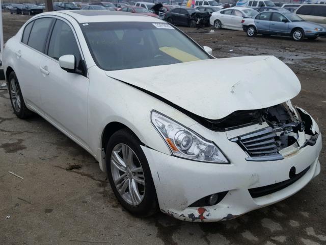 JN1CV6AR1CM976805 - 2012 INFINITI G37 WHITE photo 1