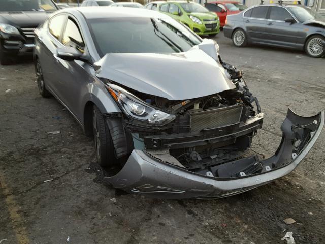 KMHDH4AE6FU391308 - 2015 HYUNDAI ELANTRA SE GRAY photo 1