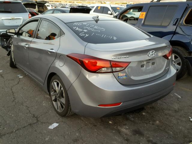 KMHDH4AE6FU391308 - 2015 HYUNDAI ELANTRA SE GRAY photo 3