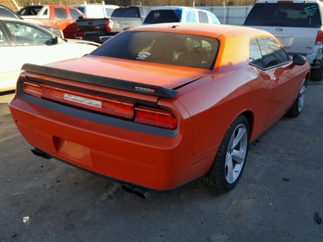 2B3LJ74W78H311838 - 2008 DODGE CHALLENGER ORANGE photo 4