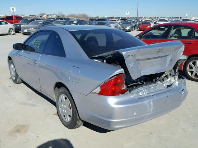 1HGEM21533L009571 - 2003 HONDA CIVIC LX SILVER photo 3