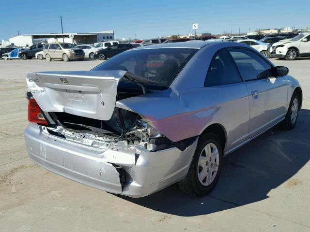 1HGEM21533L009571 - 2003 HONDA CIVIC LX SILVER photo 4