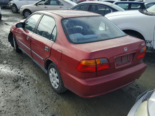 1HGEJ6674XL051831 - 1999 HONDA CIVIC LX RED photo 3