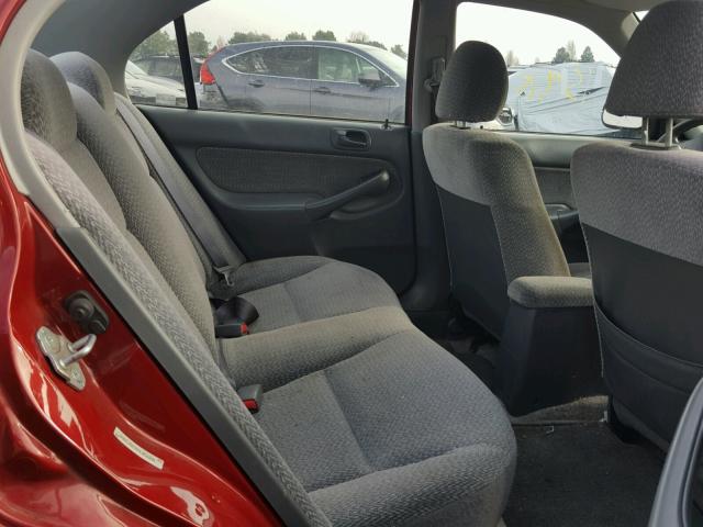 1HGEJ6674XL051831 - 1999 HONDA CIVIC LX RED photo 6