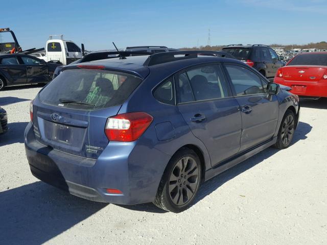 JF1GPAL6XDH810409 - 2013 SUBARU IMPREZA SP BLUE photo 4