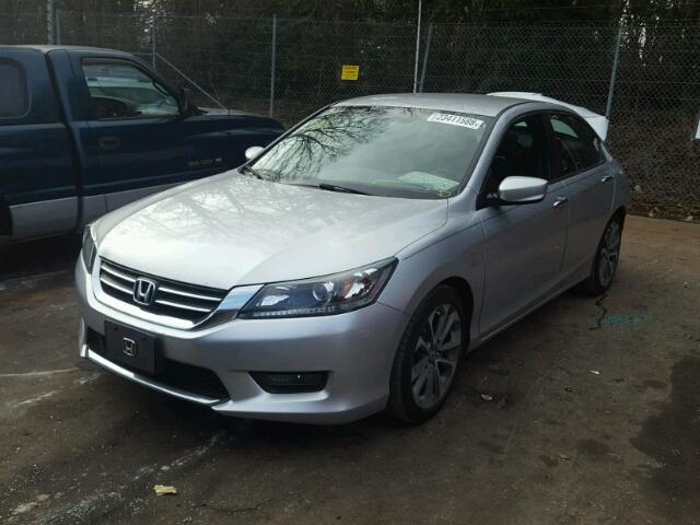 1HGCR2F53EA290092 - 2014 HONDA ACCORD SPO SILVER photo 2