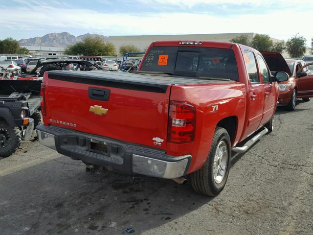 3GCPCTE05DG247371 - 2013 CHEVROLET SILVERADO RED photo 4