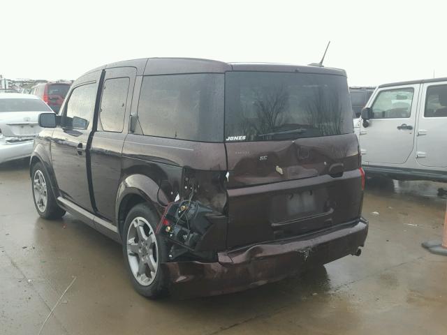 5J6YH18998L013709 - 2008 HONDA ELEMENT SC MAROON photo 3