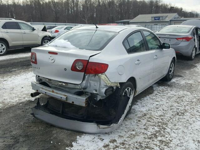 JM1BK12F761517177 - 2006 MAZDA 3 I SILVER photo 4