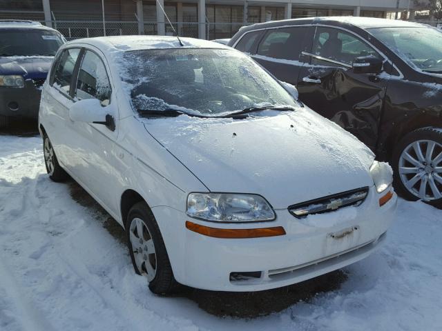 KL1TD66686B524937 - 2006 CHEVROLET AVEO BASE WHITE photo 1