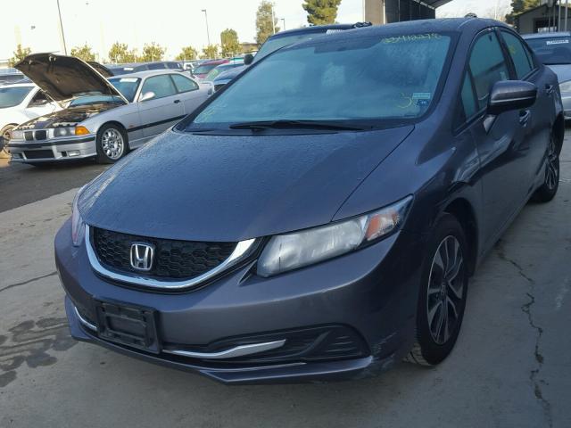 19XFB2F87EE233174 - 2014 HONDA CIVIC EX GRAY photo 2