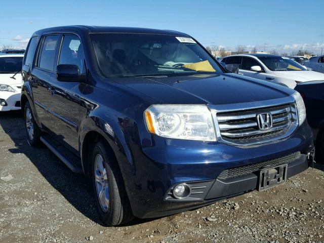 5FNYF4H53DB022218 - 2013 HONDA PILOT EXL BLUE photo 1