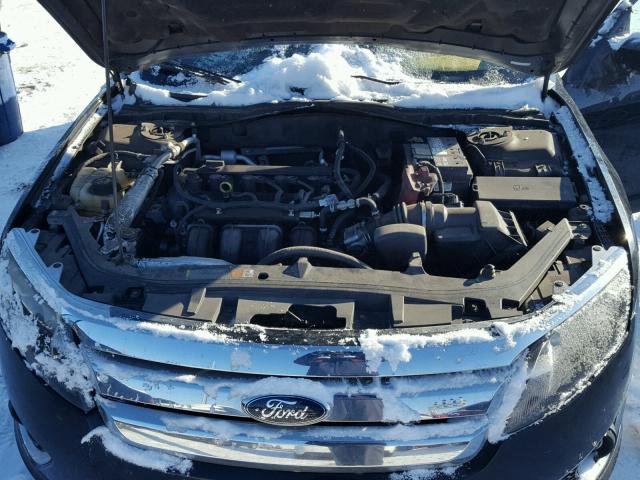 3FAHP0JAXAR151747 - 2010 FORD FUSION SEL BLACK photo 7