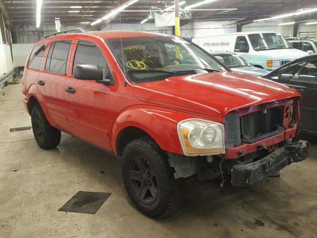 1D4HB48N04F168487 - 2004 DODGE DURANGO SL RED photo 1