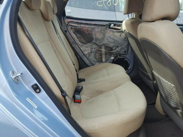 KMHCT4AEXCU207896 - 2012 HYUNDAI ACCENT GLS BLUE photo 6