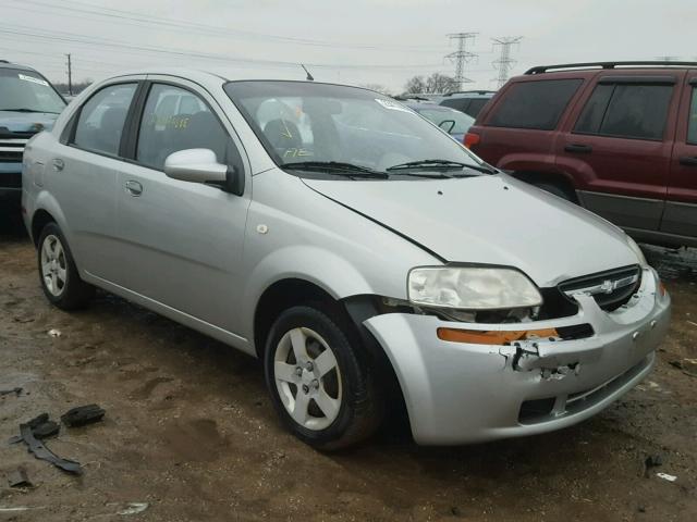 KL1TD52695B450488 - 2005 CHEVROLET AVEO BASE 银色 照片 1