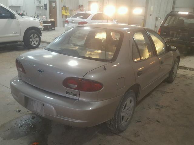 1G1JF52T017398576 - 2001 CHEVROLET CAVALIER L TAN photo 4