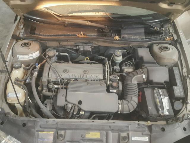 1G1JF52T017398576 - 2001 CHEVROLET CAVALIER L TAN photo 7