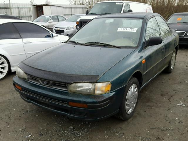 JF1GC4358TH514324 - 1996 SUBARU IMPREZA L GREEN photo 2