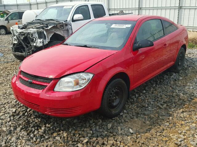 1G1AA1F53A7154214 - 2010 CHEVROLET COBALT LS RED photo 2