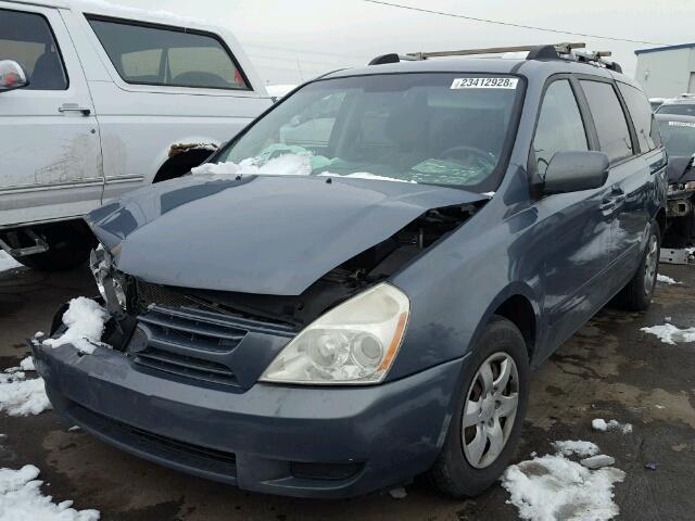 KNDMB233776107499 - 2007 KIA SEDONA EX BLUE photo 2