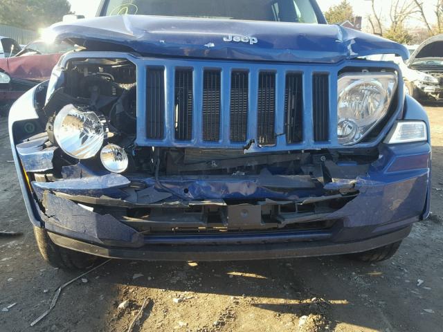 1J8GN28K19W523368 - 2009 JEEP LIBERTY SP BLUE photo 9