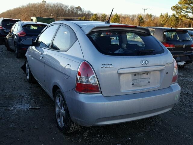 KMHCN36C89U114802 - 2009 HYUNDAI ACCENT SE SILVER photo 3