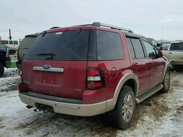 1FMEU74E76UB49933 - 2006 FORD EXPLORER E RED photo 4