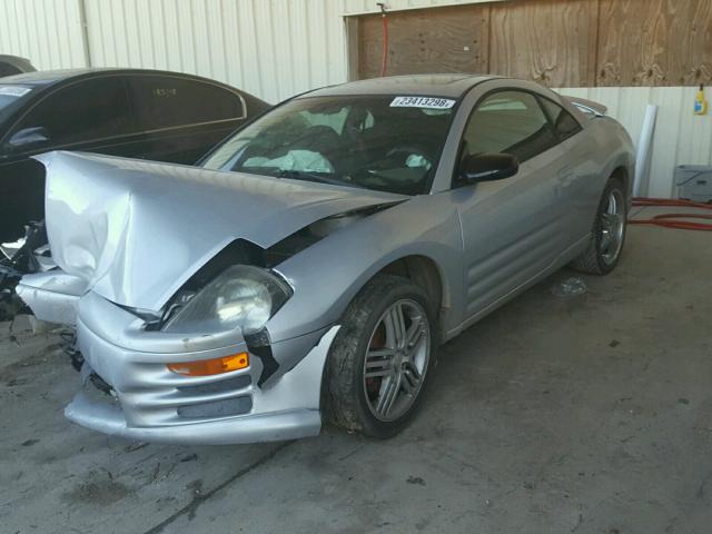 4A3AC44G72E055042 - 2002 MITSUBISHI ECLIPSE GS SILVER photo 2