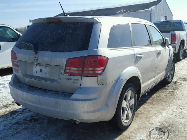 3D4GG57V79T600557 - 2009 DODGE JOURNEY SX SILVER photo 4