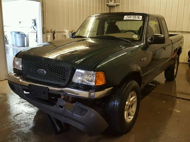 1FTYR15E53PB28474 - 2003 FORD RANGER SUP GREEN photo 2