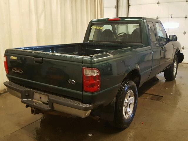 1FTYR15E53PB28474 - 2003 FORD RANGER SUP GREEN photo 4