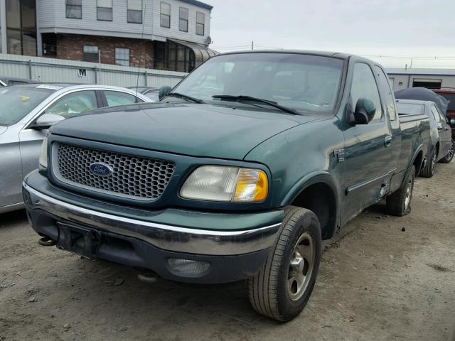 1FTRX18L5XNB63490 - 1999 FORD F150 GREEN photo 2