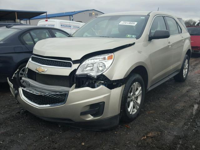 2GNALAEKXF1176375 - 2015 CHEVROLET EQUINOX LS BEIGE photo 2