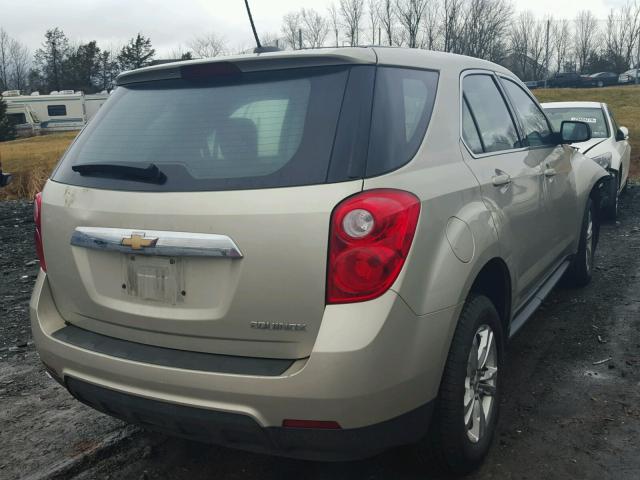 2GNALAEKXF1176375 - 2015 CHEVROLET EQUINOX LS BEIGE photo 4